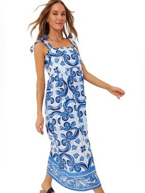 chambray rhea maxi dress NWT Tuckernuck Chambray Rhea Maxi Dress Sz XS